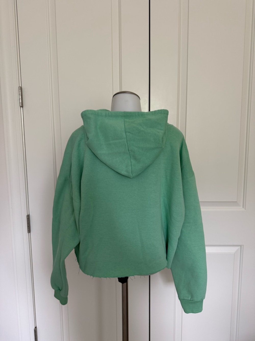 New Orleans Women’s Cropped Hoodie in Mint Green Large - Picture 4 of 7